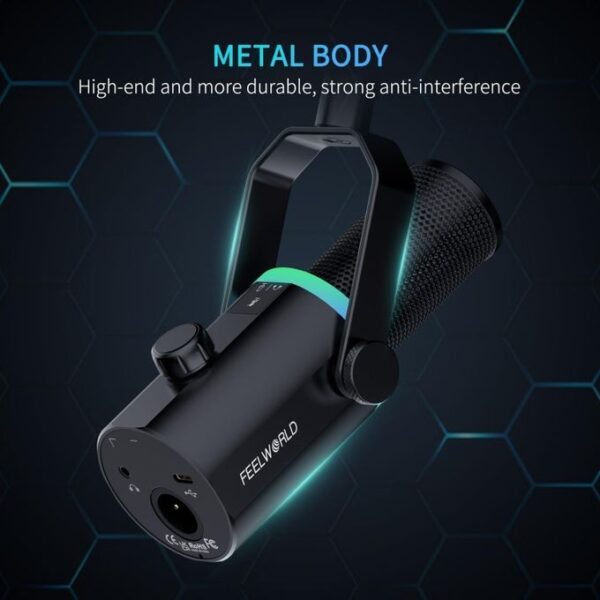 FEELWORLD PM1 XLR/USB Dynamic Microphone - Image 2