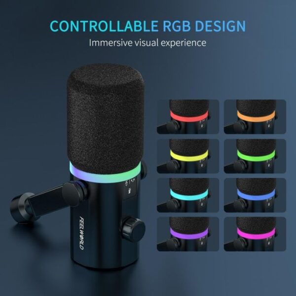 FEELWORLD PM1 XLR/USB Dynamic Microphone - Image 6
