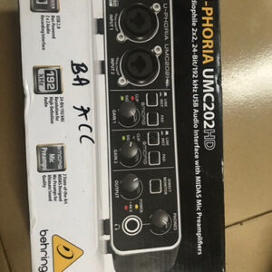 Behringer U-PHORIA UMC202HD Audiophile 2x2, 24-Bit/192 kHz USB Audio Interface