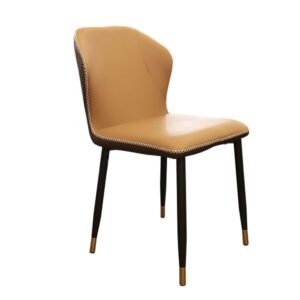DINING CHAIR PU WHITE/GRAY/ORANGE 48X60X86CM DH-H04