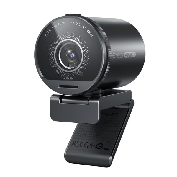 EMEET SmartCam S800-4K Webcam for Streaming, Sony 1/2'' Sensor, Supports HDR, PDAF&TOF Dual-autofocus, 1080P@60fps, 2 Noise-Cancelling Mics, 40°-73° FOV, Perfect for Live...