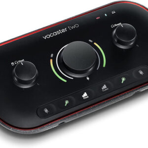Focusrite Vocaster Two — Podcasting Interface for Recording Host and Guest. Two