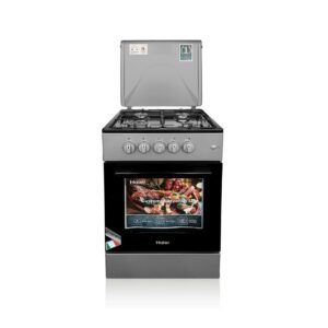 Haier 50x50cm Silver Gas Cooker with Oven & Grill