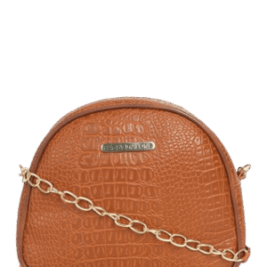 LADIES HANDBAG CROCO TAN BMWSL0089CT