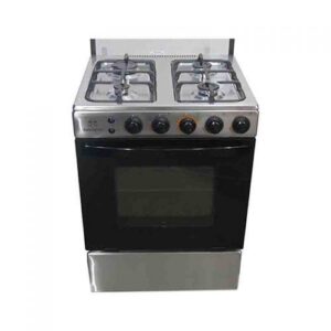 Nasco Full Stainless Steel 4 Burner 60x60cm Cooker+Lighted Oven & Grill