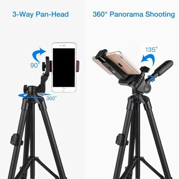 Photography Professional Tripod Video Camera Stand for Phone Xiaomi HUAWEI iPhone Gopro Selfie Remote Control Extendable