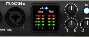 PreSonus Studio 24c 2x2, 192 kHz, USB Audio Interface with Studio One Artist an
