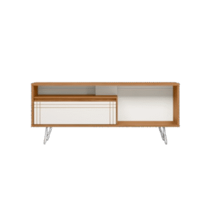 TV STAND 60" WITH METAL FEET FREIJO/ OFF WHITE NT1285
