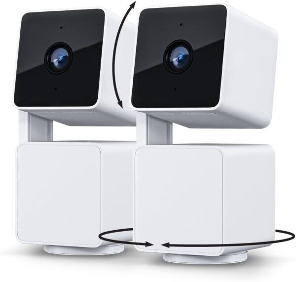 WYZE Cam Pan v3 Indoor/Outdoor IP65-Rated 1080p Pan/Tilt/Zoom Wi-Fi Smart Home Security Camera with Color Night Vision, 2-Way Audio, Compatible with Alexa & Google Assistant,...