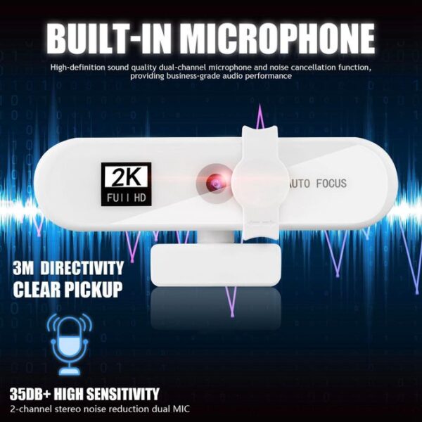 4K USB Web Cam Autofocus w 2k White - Image 7