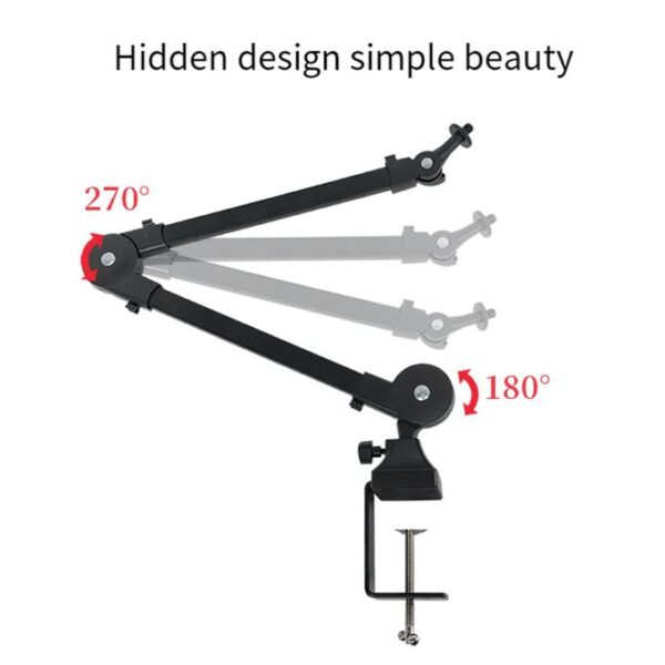 Heavy Duty Microphone Arm Stand Adjustable and Foldable for Studio - Image 5