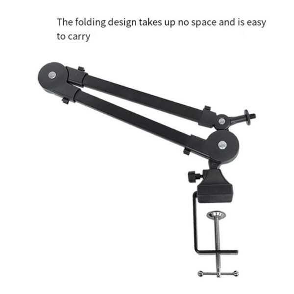 Heavy Duty Microphone Arm Stand Adjustable and Foldable for Studio - Image 6