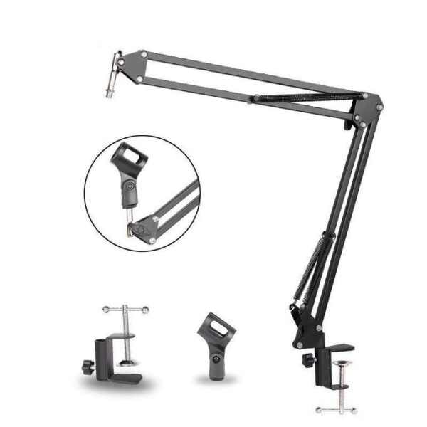 Share this product    Genetic Big Size NB-39 Adjustable Microphone Scissors Arm Stand - Black - Image 3