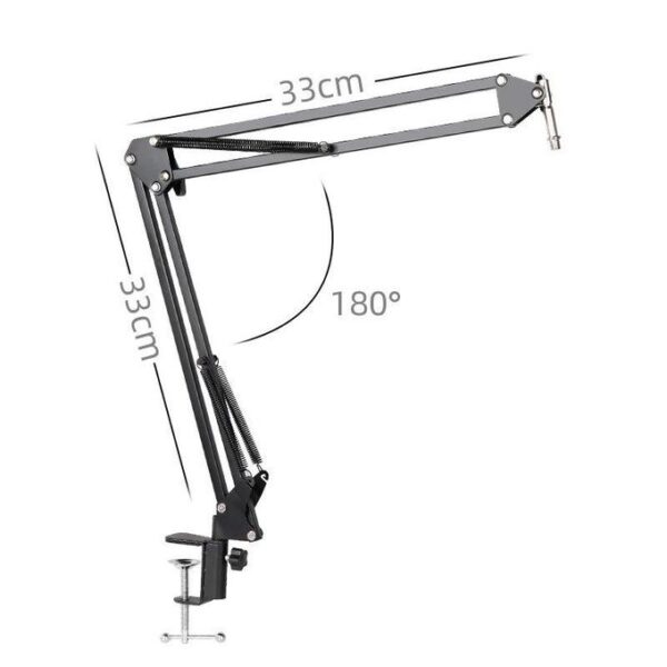 Share this product    Genetic Big Size NB-39 Adjustable Microphone Scissors Arm Stand - Black - Image 2