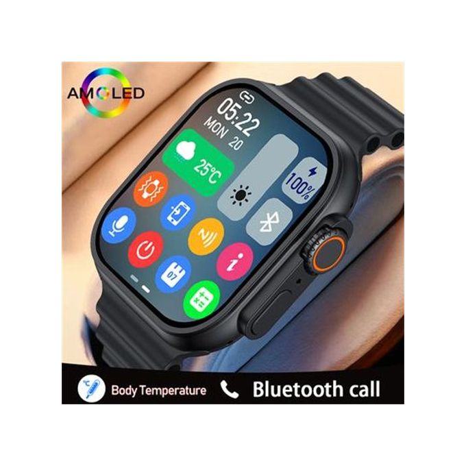 2.2 Inch Full Touch Screen Smart Watch - Sport Fitness Call - Black