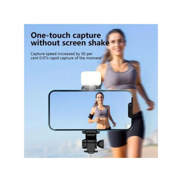 Bluetooth Selfie Stick Tripod + Fill Light +Shutter Remote