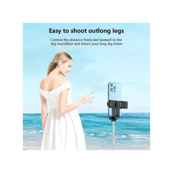 Bluetooth Selfie Stick Tripod + Fill Light +Shutter Remote