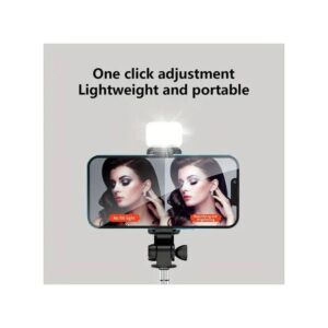 Bluetooth Selfie Stick Tripod + Fill Light +Shutter Remote