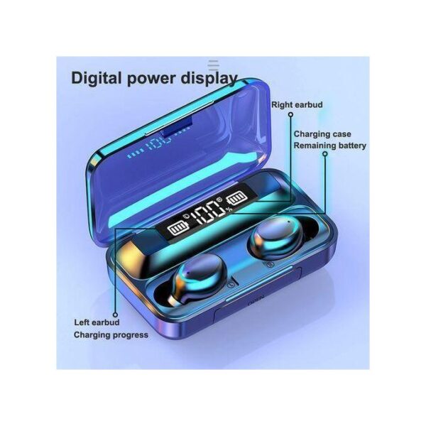 GUEETON F9-36 Stereo Bluetooth Earbuds - Black