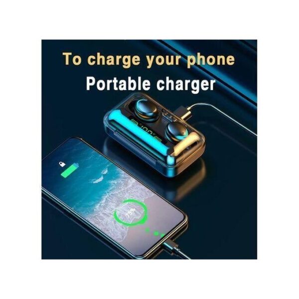 GUEETON F9-36 Stereo Bluetooth Earbuds - Black