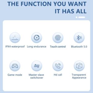 Guixia Air31 wireless Bluetooth 5.3 in Ear Transparent Earphones - Black