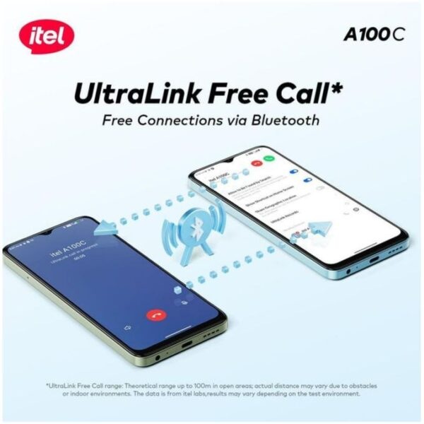 Itel A100C 64GB ROM- 3GB RAM- 8MP Rear/5MP Front- Pure Black +12 months Warranty