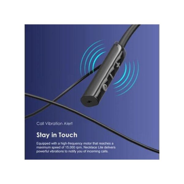 Oraimo Necklace Lite Call Vibration Wireless Headphones - Black