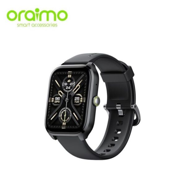 Oraimo Watch 5 Lite 2.01" HD IP68 Smart Watch -Black