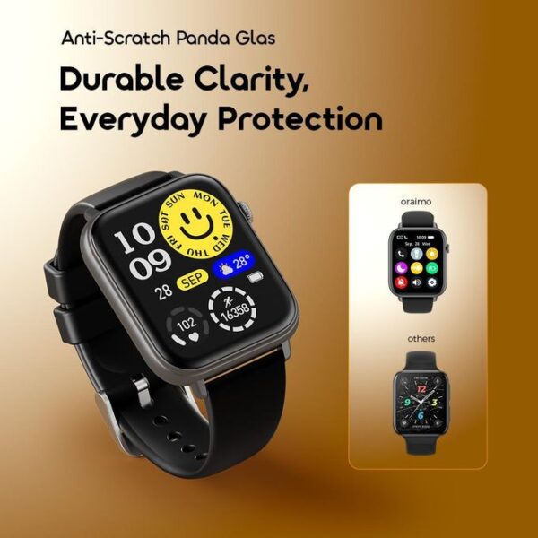 Oraimo Watch 6N 1.83'' Full Touch Color Screen Smart Watch - Black