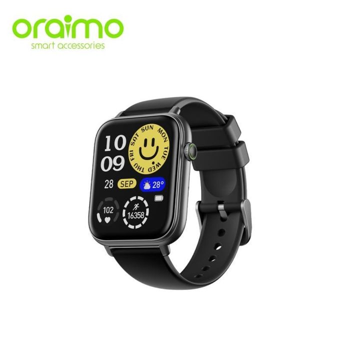 Oraimo Watch 6N 1.83'' Full Touch Color Screen Smart Watch - Black