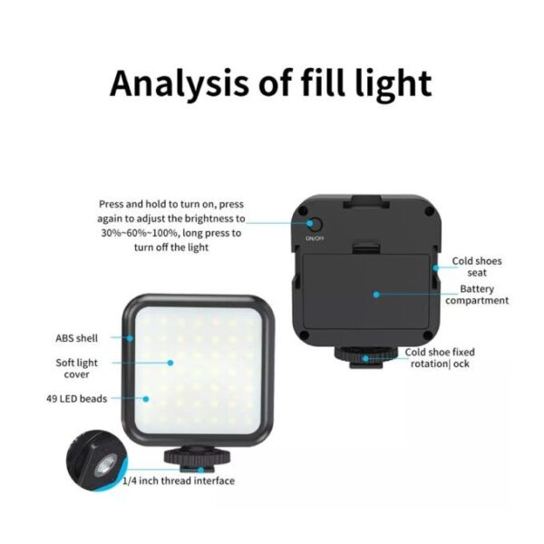 Professional Vlogging Video Shooting Kit With Mini Tripod Stand - Black