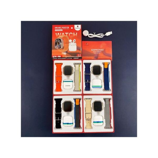 TiLECC 2 In 1 Touch Screen Sport Smart Watches With Headphones - Black