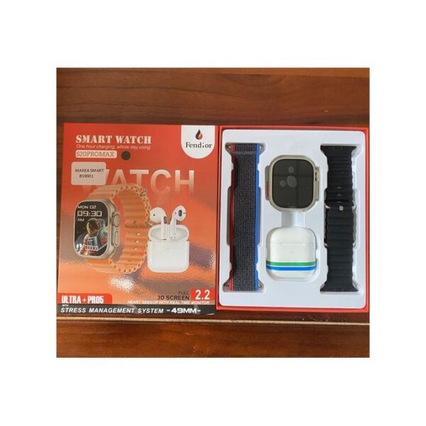 TiLECC 2 In 1 Touch Screen Sport Smart Watches With Headphones - Black