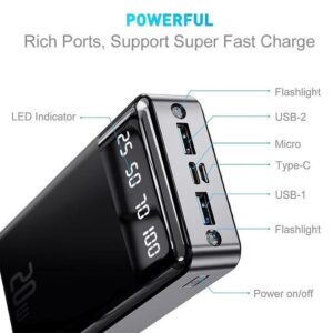 VIC ♛20000mAh Power Banks Portable Charger Ultra Light Battery Pack