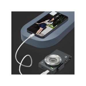 2.8 Inch IPS HD Digital Camera Dual Lens Entry Level CCD Camera with Built-In Flash (L10.6 x W6.73 x H2.6)cm / (L4.17 × W2.65 × H1.02)inch - Black