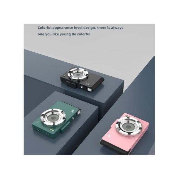 2.8 Inch IPS HD Digital Camera Dual Lens Entry Level CCD Camera with Built-In Flash (L10.6 x W6.73 x H2.6)cm / (L4.17 × W2.65 × H1.02)inch - Black