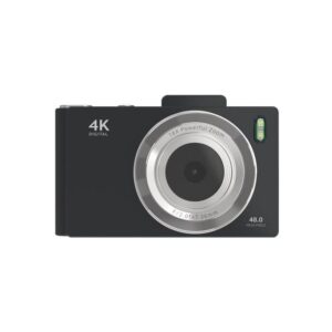 2.8 Inch IPS HD Digital Camera Dual Lens Entry Level CCD Camera with Built-In Flash (L10.6 x W6.73 x H2.6)cm / (L4.17 × W2.65 × H1.02)inch - Black