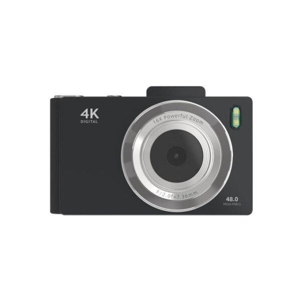 2.8 Inch IPS HD Digital Camera Dual Lens Entry Level CCD Camera with Built-In Flash (L10.6 x W6.73 x H2.6)cm / (L4.17 × W2.65 × H1.02)inch - Black