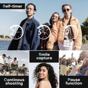 4K 50MP Digital Camera with 16x Zoom & Auto Focus – Compact Lightweight HD Camera with Fill Light for Travel, Portrait, Landscape Photography