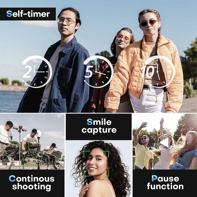 4K 50MP Digital Camera with 16x Zoom & Auto Focus – Compact Lightweight HD Camera with Fill Light for Travel, Portrait, Landscape Photography