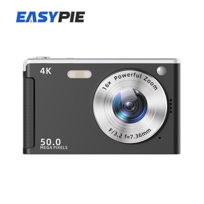 4K 50MP Digital Camera with 16x Zoom & Auto Focus – Compact Lightweight HD Camera with Fill Light for Travel, Portrait, Landscape Photography