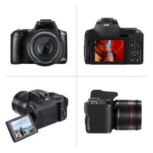 4K / 64MP WiFi Digital Video Camera Camcorder 3.0 Inch IPS Screen 12X Optical Zoom