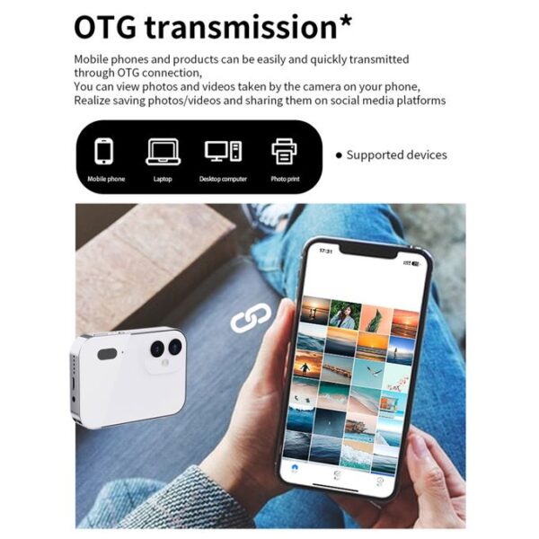 4K CCD Digital Camera 64MP Digital Video Camera - White