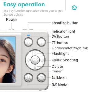 4K HD Digital Camera Self-Timer Travel Camera Student Kids Card Camera