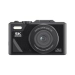 5K HD Digital Camera 75MP 18X Digital Zoom WiFi Video Recorder With Flip Screen