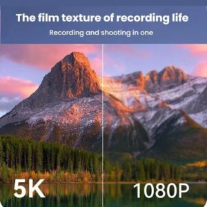 5K HD Digital Camera 75MP 18X Digital Zoom WiFi Video Recorder With Flip Screen