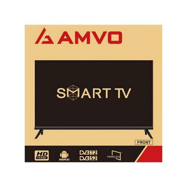 AMVO LSS3201W 32” Frameless Android Smart HD LED TV - Black (1YR WRTY)