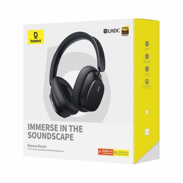 Baseus Bowie H1 Pro Wireless Headphones-Cluster Black