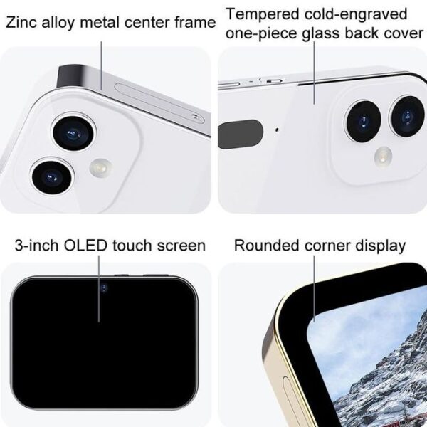D6 CCD HD Digital Camera Movie Music Smart Camera Touch Screen Student Card Video Recorder