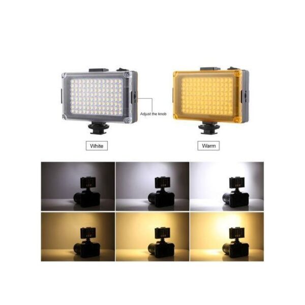 Dual Smartphone Grip Led Light With Microphone Smart Video Kit - Black